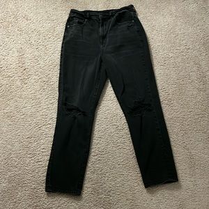 American eagle black mom jeans